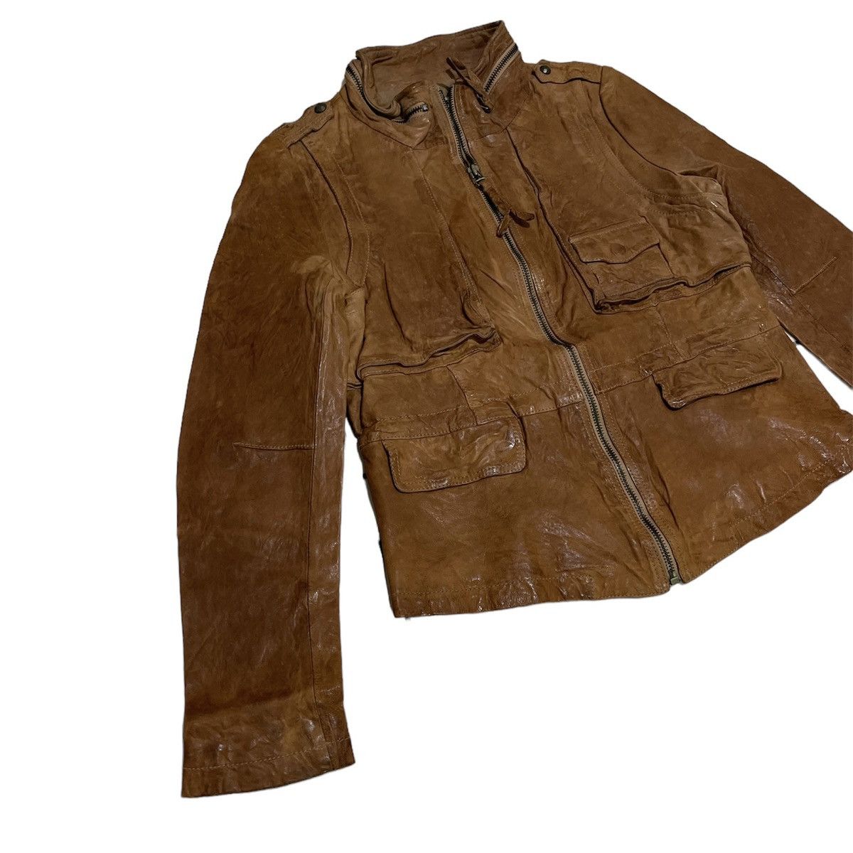 Jil Sander Jil Sander Leather Jacket Size S / US 4 / IT 40 - 2 Thumbnail