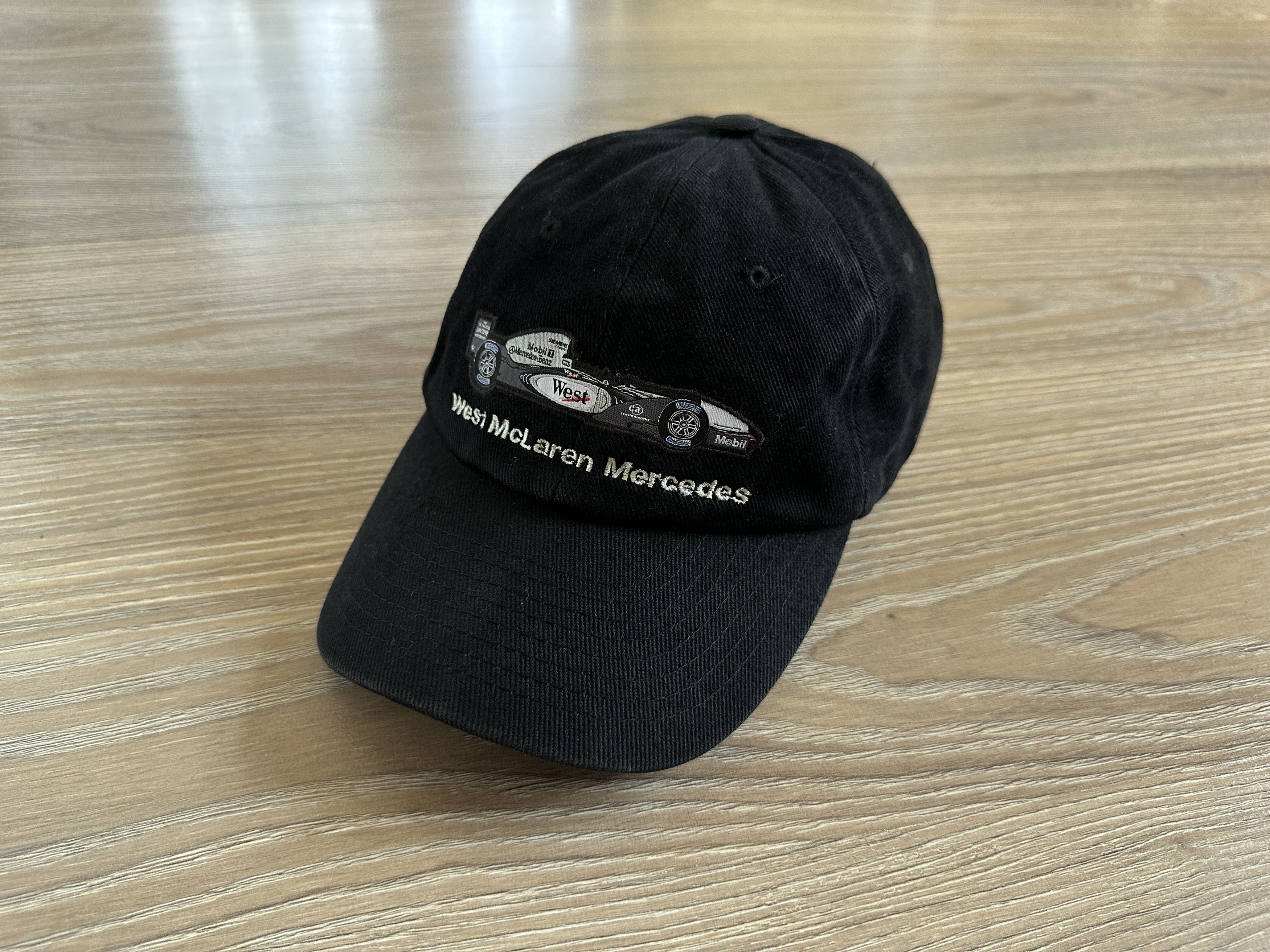Mercedes-Benz × Vintage Rare West McLaren Mercedes Vintage Black Baseball Cap Size ONE SIZE - 2 Thumbnail
