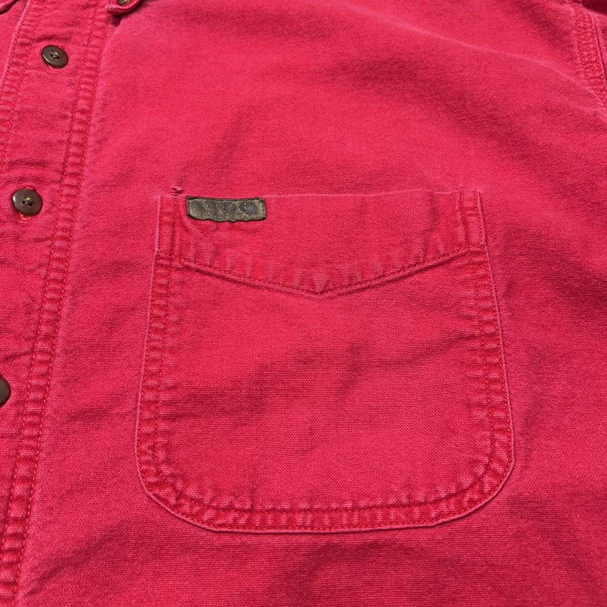 Vintage × Woolrich Woolen Mills VTG Woolrich Chamois Flannel Shirt Red Button Long Sleeve Size US XXL / EU 58 / 5 - 4 Thumbnail