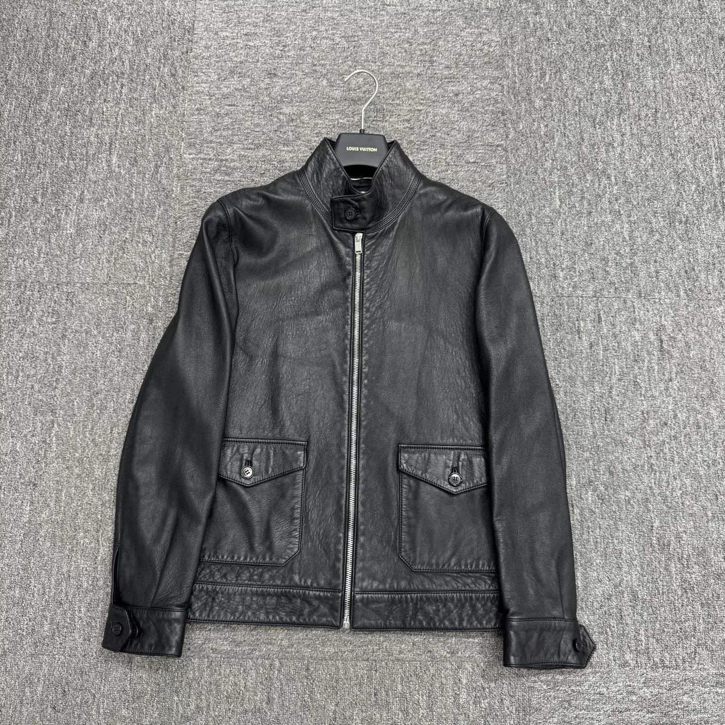 Schott black leather jacket size 50 Size US L / EU 52-54 / 3 - 1 Thumbnail