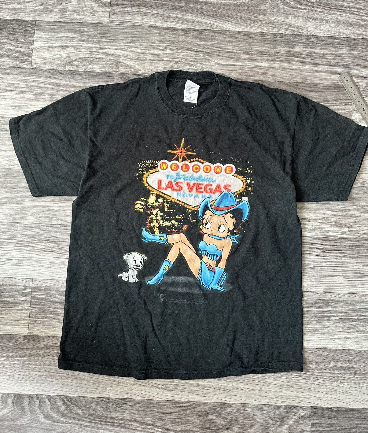 Cartoon Network 2001 Vintage Betty Boop Welcome To Las Vegas T-Shirt hype y2 Size US L / EU 52-54 / 3 - 1 Thumbnail