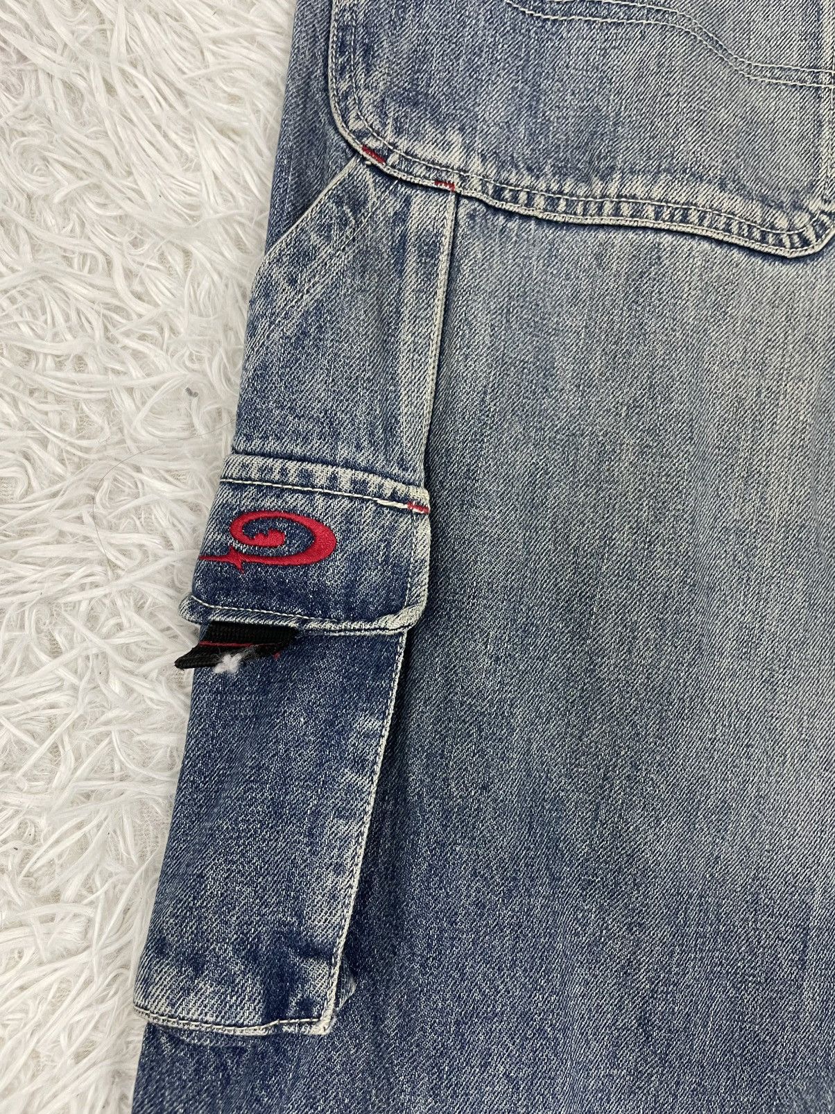 Japanese Brand Piko Hawaiian Carpenter Cargo Jeans Pant Size US 32 / EU 48 - 11 Thumbnail