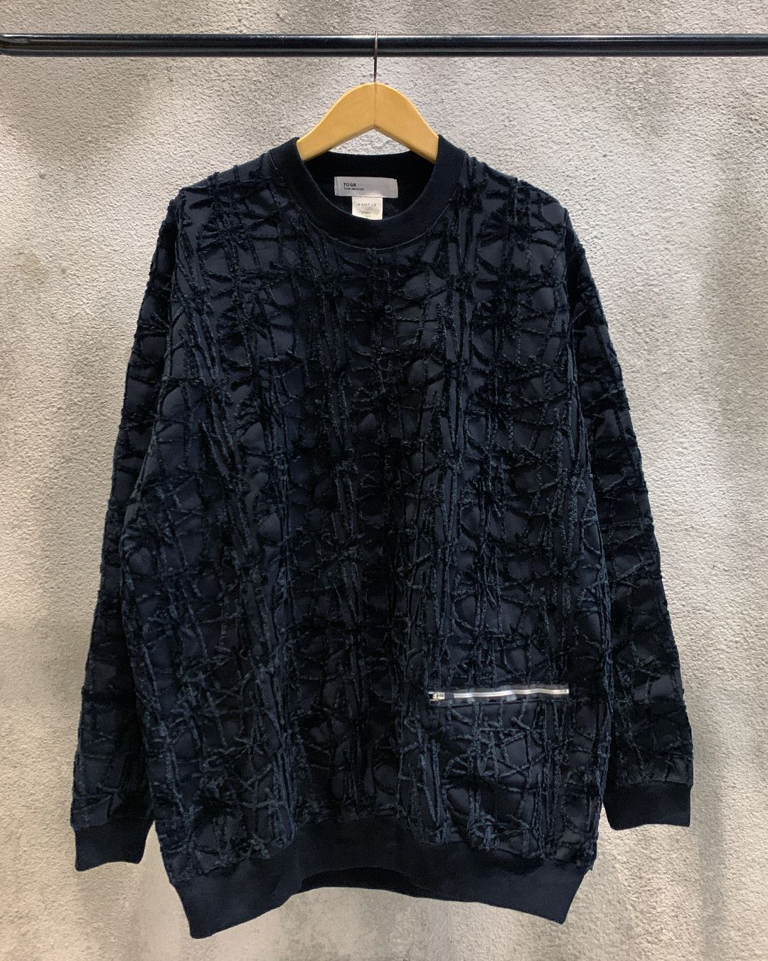 Toga Toga Archives "SAMPLE" Textured Loop Knit Sweatshirt Size US XL / EU 56 / 4 - 1 Thumbnail