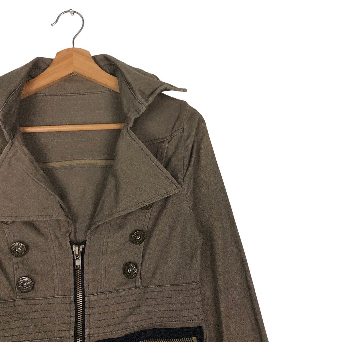 Japanese Brand 🔥Vintage Cropped Biker Jacket DIA Japan Issey Miyake Size US M / EU 48-50 / 2 - 6 Thumbnail