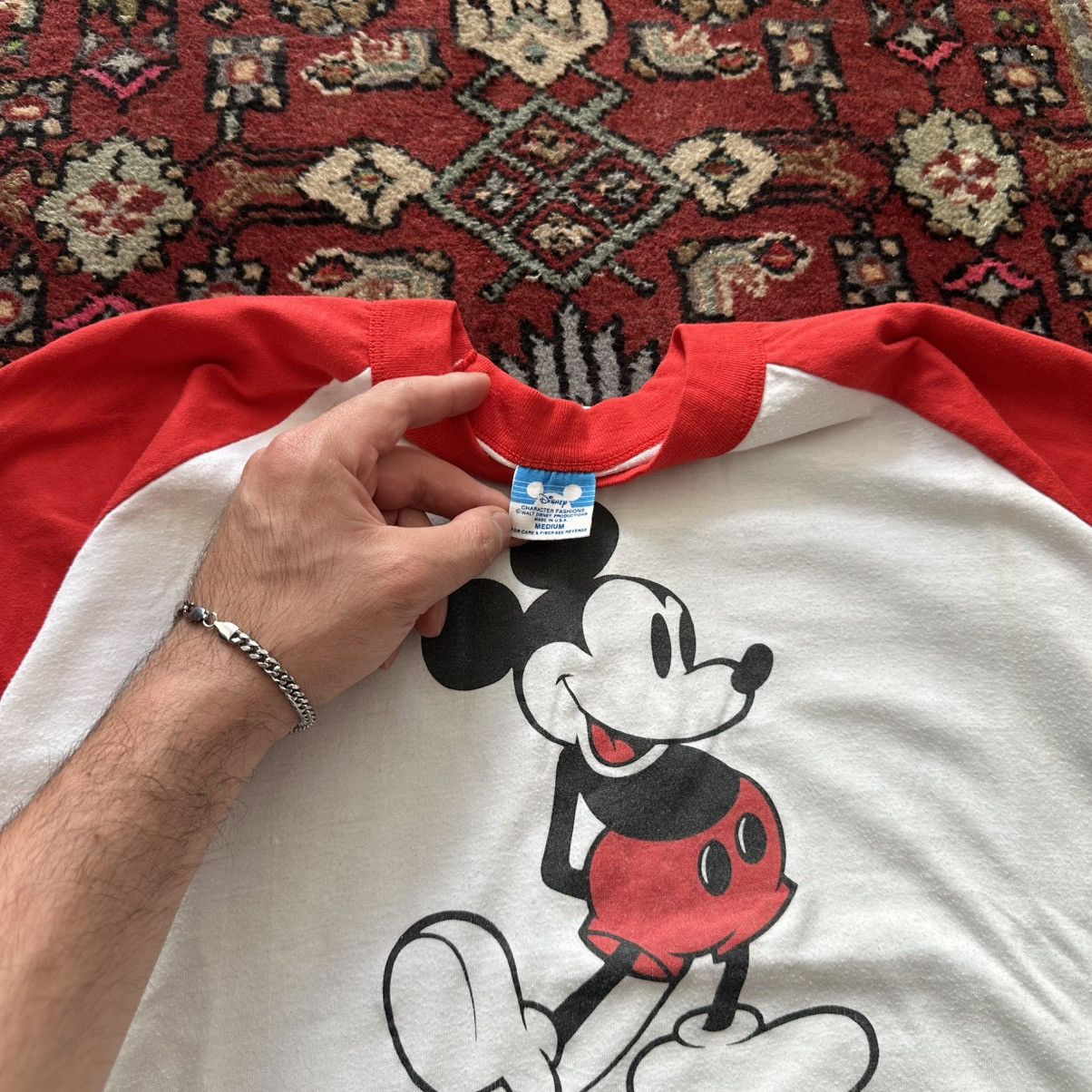 Disney Vintage 80s Mickey Mouse Walt Disney World Raglan Tee Size US M / EU 48-50 / 2 - 6 Thumbnail