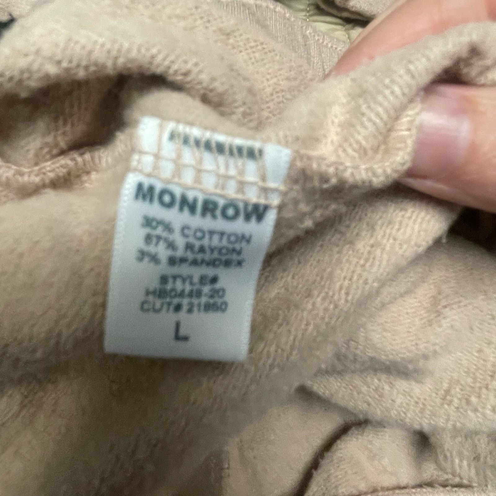 MONROW NWT Monrow Mid Rise Jogger sz Large New With Tags Size 32" / US 10 / IT 46 - 4 Thumbnail