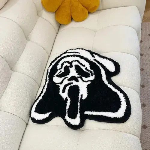 VIBE Hirasawa x Ryoko Cool Black Ghost Tufting Rug Size ONE SIZE - 5 Thumbnail