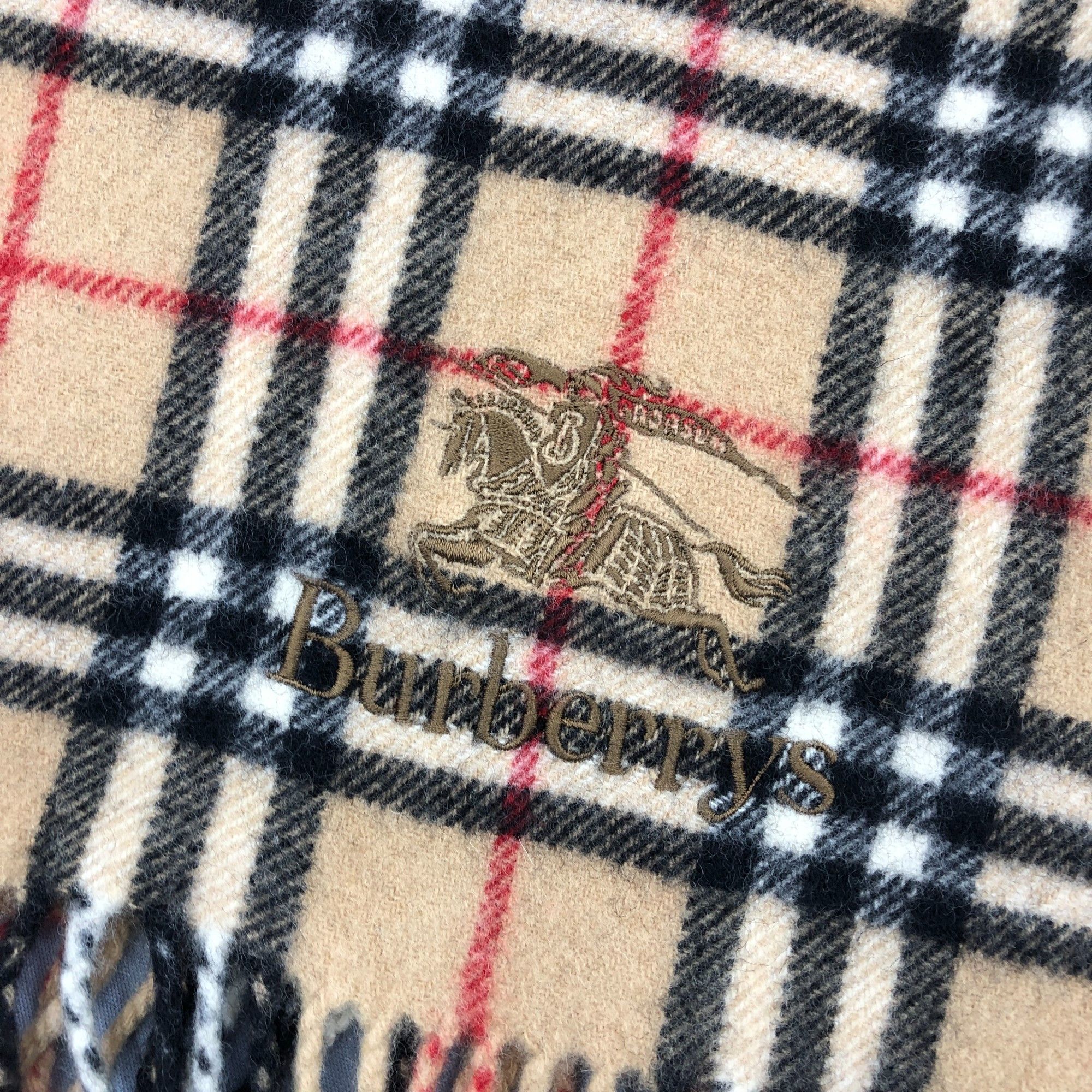 Burberry Vintage Burberry Scarf Muffler Wool Shawls Babushka Scarves Size ONE SIZE - 5 Thumbnail