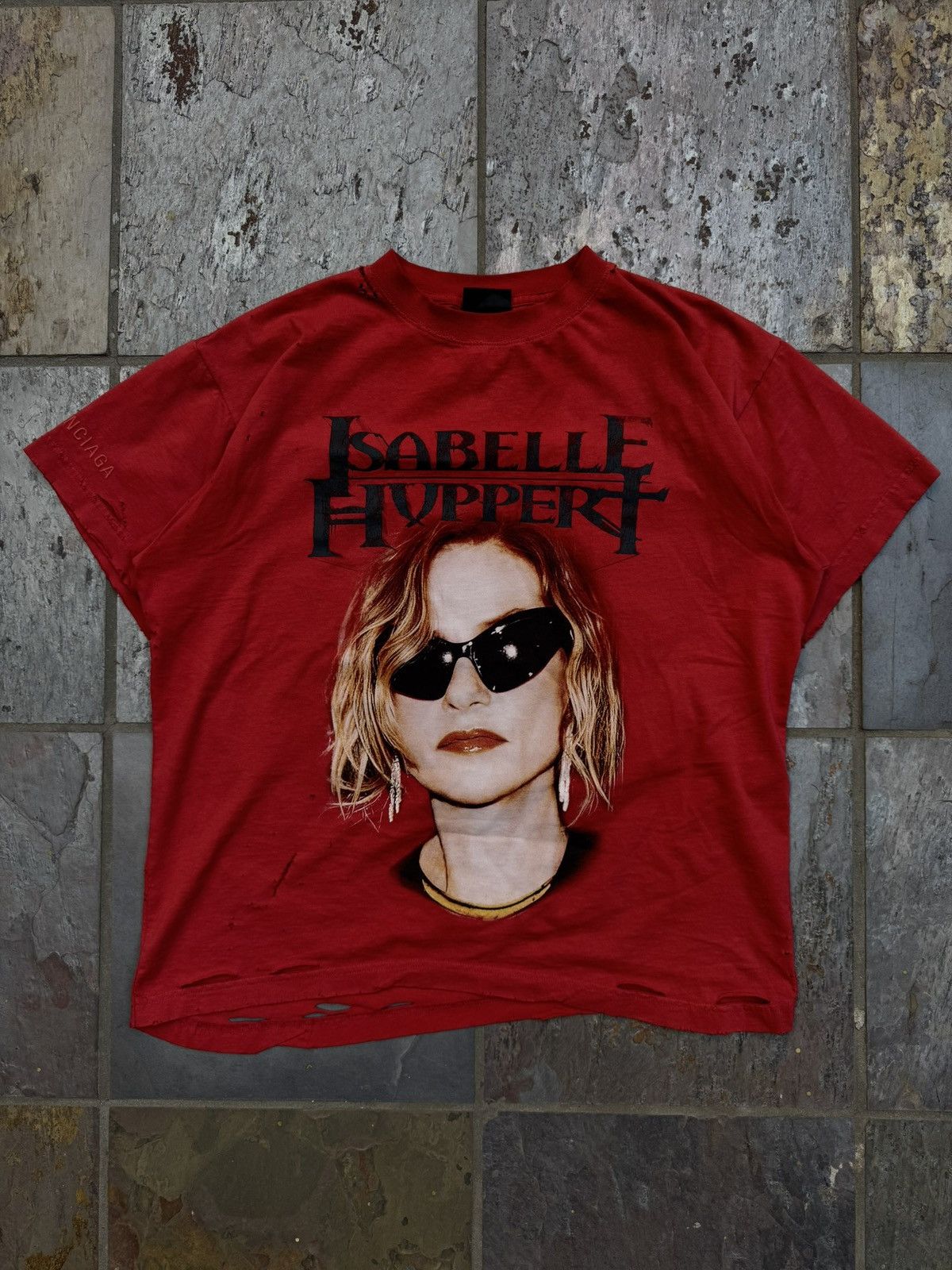 BALENCIAGA ISABELLE BOXY Tシャツ　Mサイズ Isabelle Boxy T-shirt in Faded Red | Balenciaga US