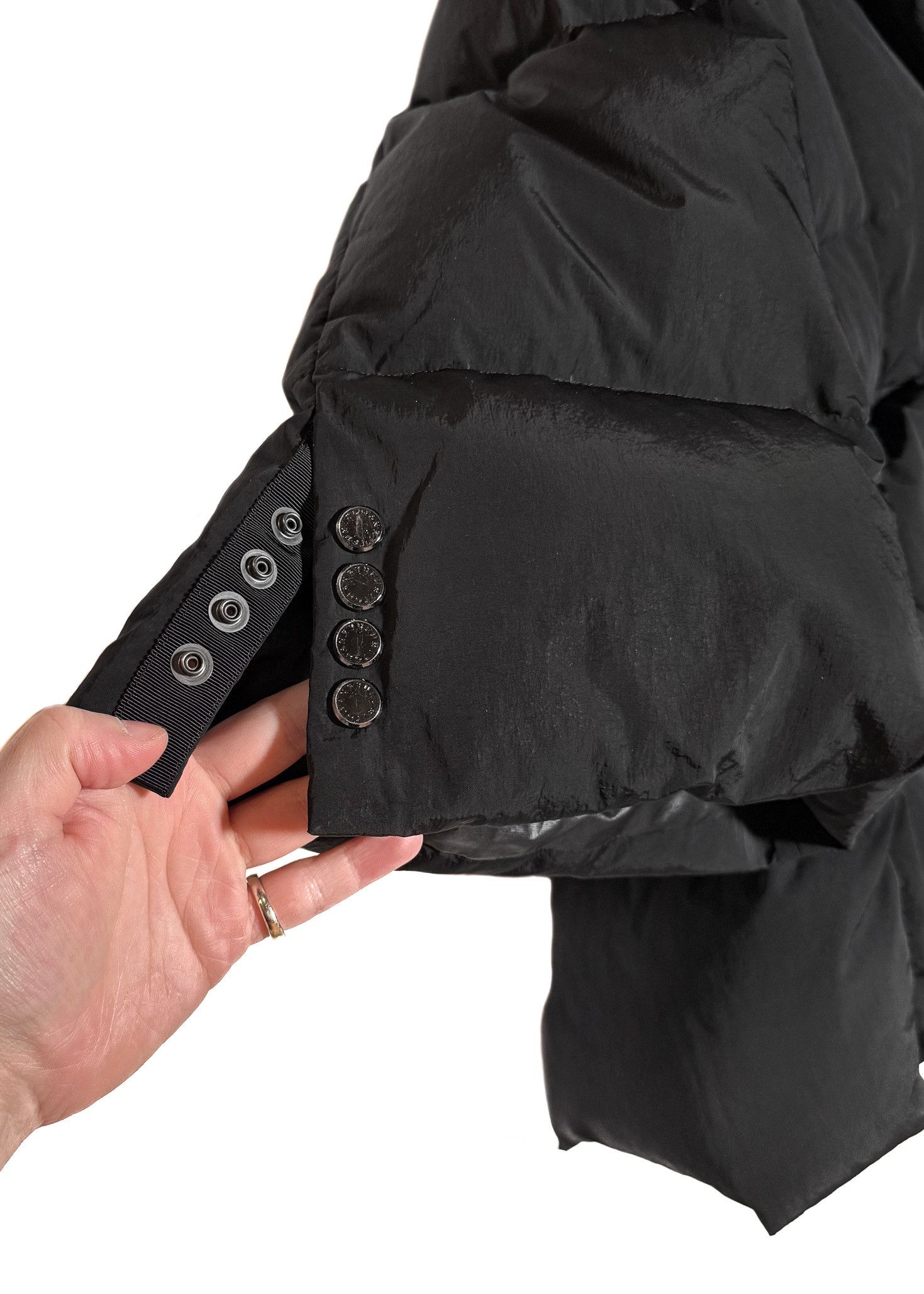 Fumito Ganryu Fumito Ganryu Black Lapeled Puffer Down Jacket Size US S / EU 44-46 / 1 - 5 Thumbnail