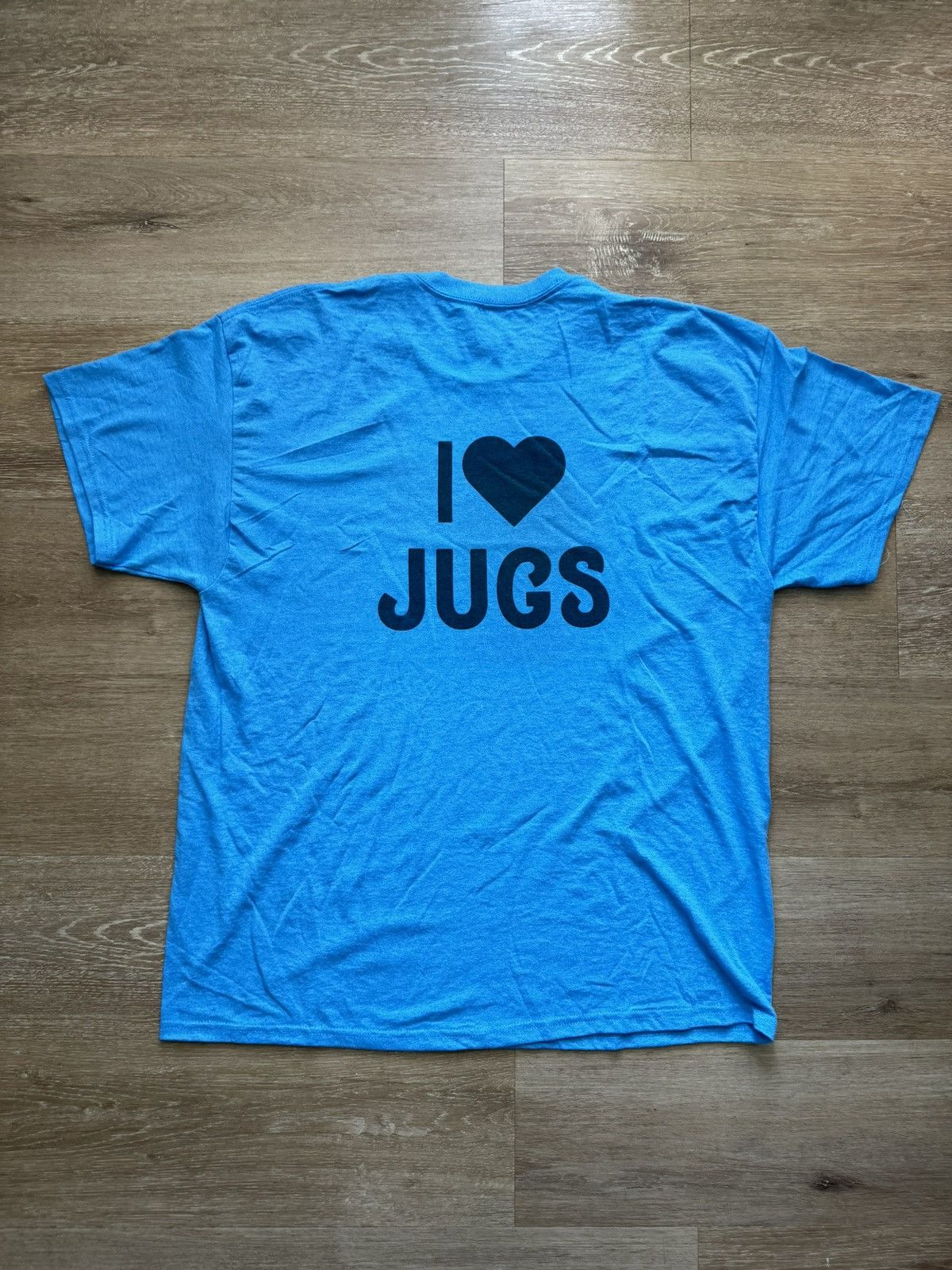 Vintage I♥️JUGS - Back Graphic Comedy Tee XL Size US XL / EU 56 / 4 - 1 Thumbnail