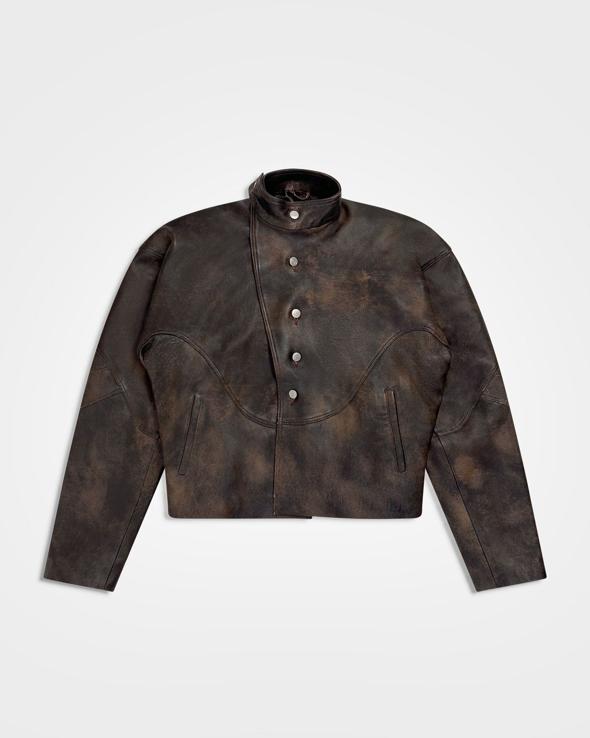 Lueder Lueder, SS25 Distressed Leather Ranger Jacket Size US L / EU 52-54 / 3 - 1 Thumbnail