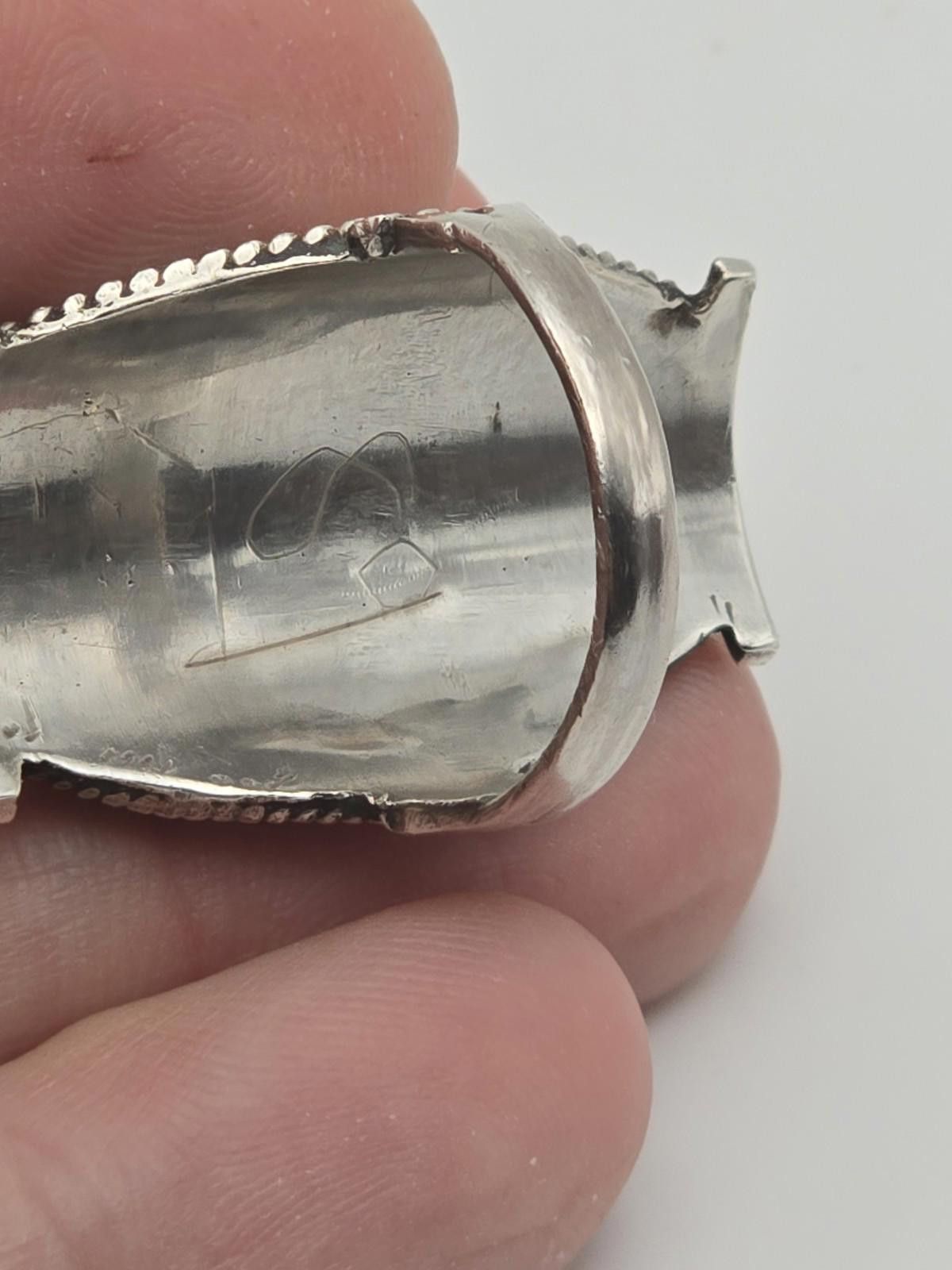 Other Vintage Navajo Sterling Silver Ring Turquoise Double Sz 9 Size ONE SIZE - 5 Thumbnail