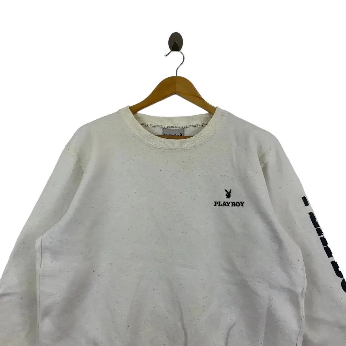 Playboy Vintage PLAYBOY BUNNY Head Sleeve Logo Back Hit Size L / US 10 / IT 46 - 3 Thumbnail
