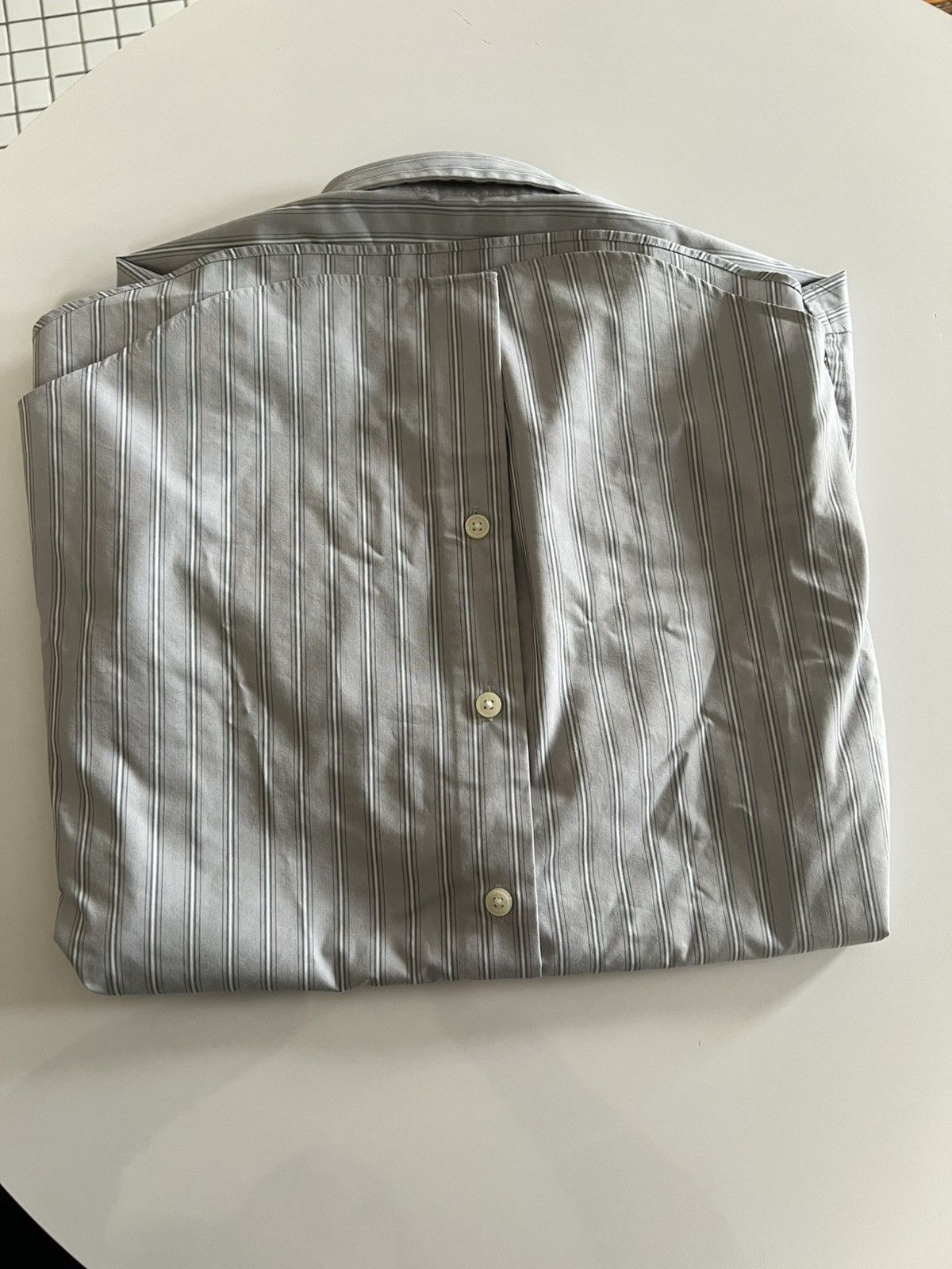 GU Grey Striped Broadcloth Shirt Size US XS / EU 42 / 0 - 4 Thumbnail