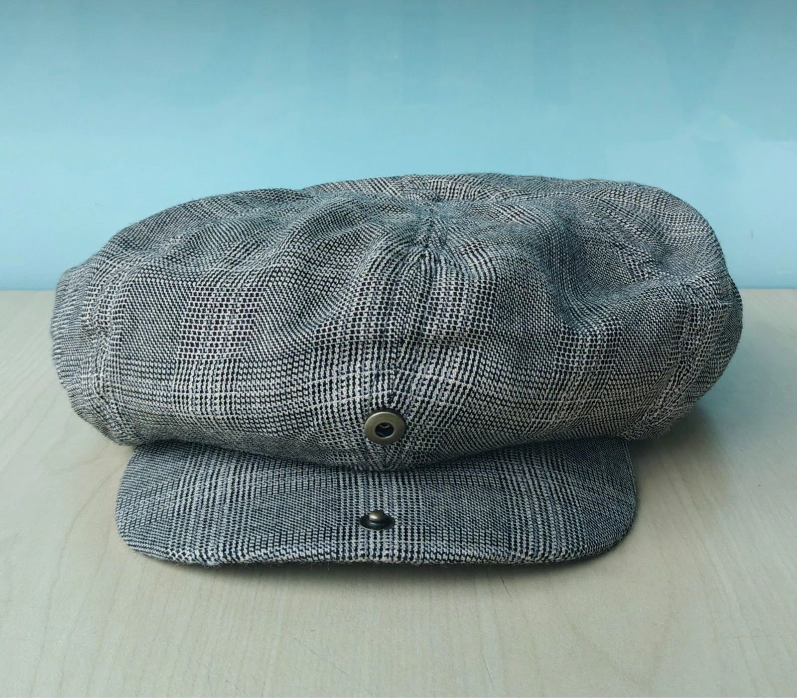 RRL Ralph Lauren DOUBLE RL Wool-Cotton Glen Plaid Newsboy Cap T/1923 Size ONE SIZE - 5 Thumbnail