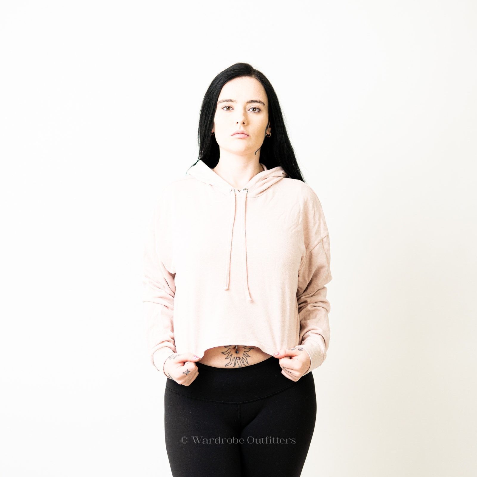 H&M H&M Pastel Pink Cropped Hoodie Size L / US 10 / IT 46 - 1 Thumbnail