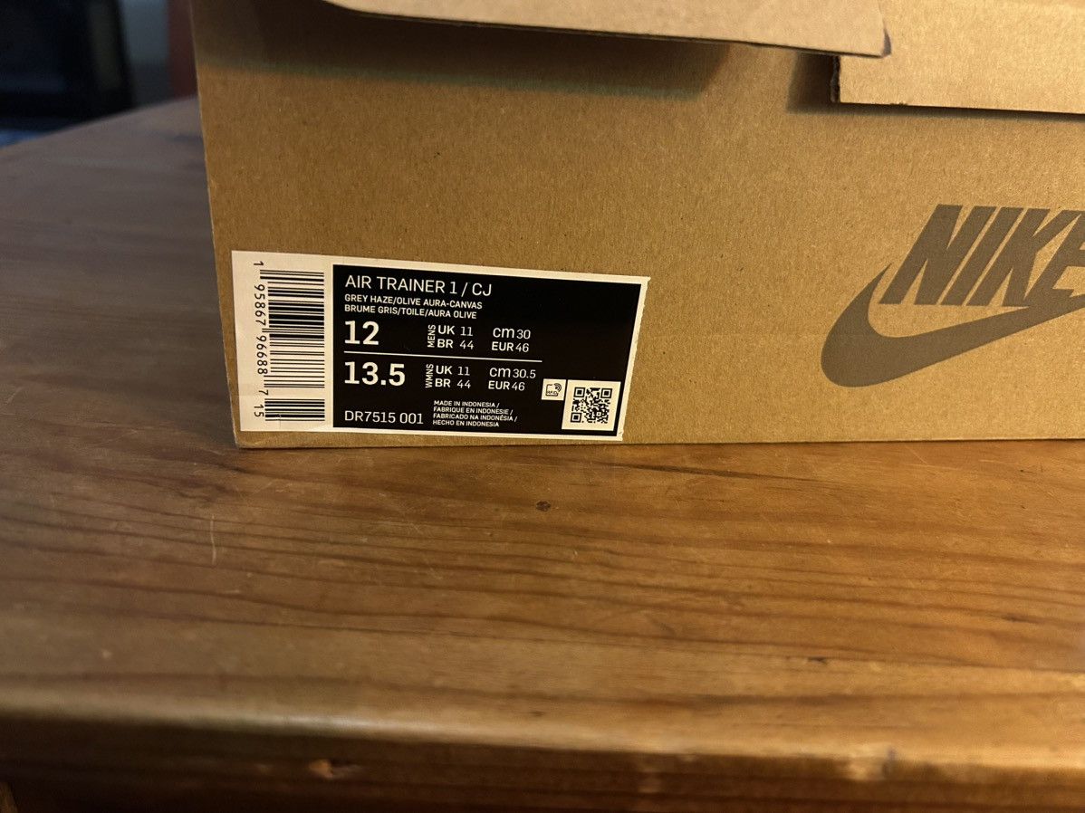 Nike × Travis Scott Cactus Jack X Nike Air Trainer 1 Size US 12 / EU 45 - 7 Thumbnail