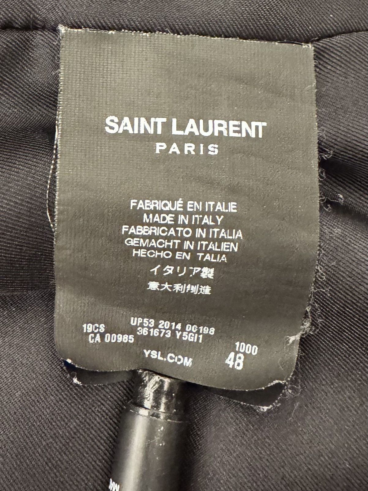 Saint Laurent Paris Hedi Slimane Saint Laurent Trapper leather jacket Size US M / EU 48-50 / 2 - 8 Thumbnail