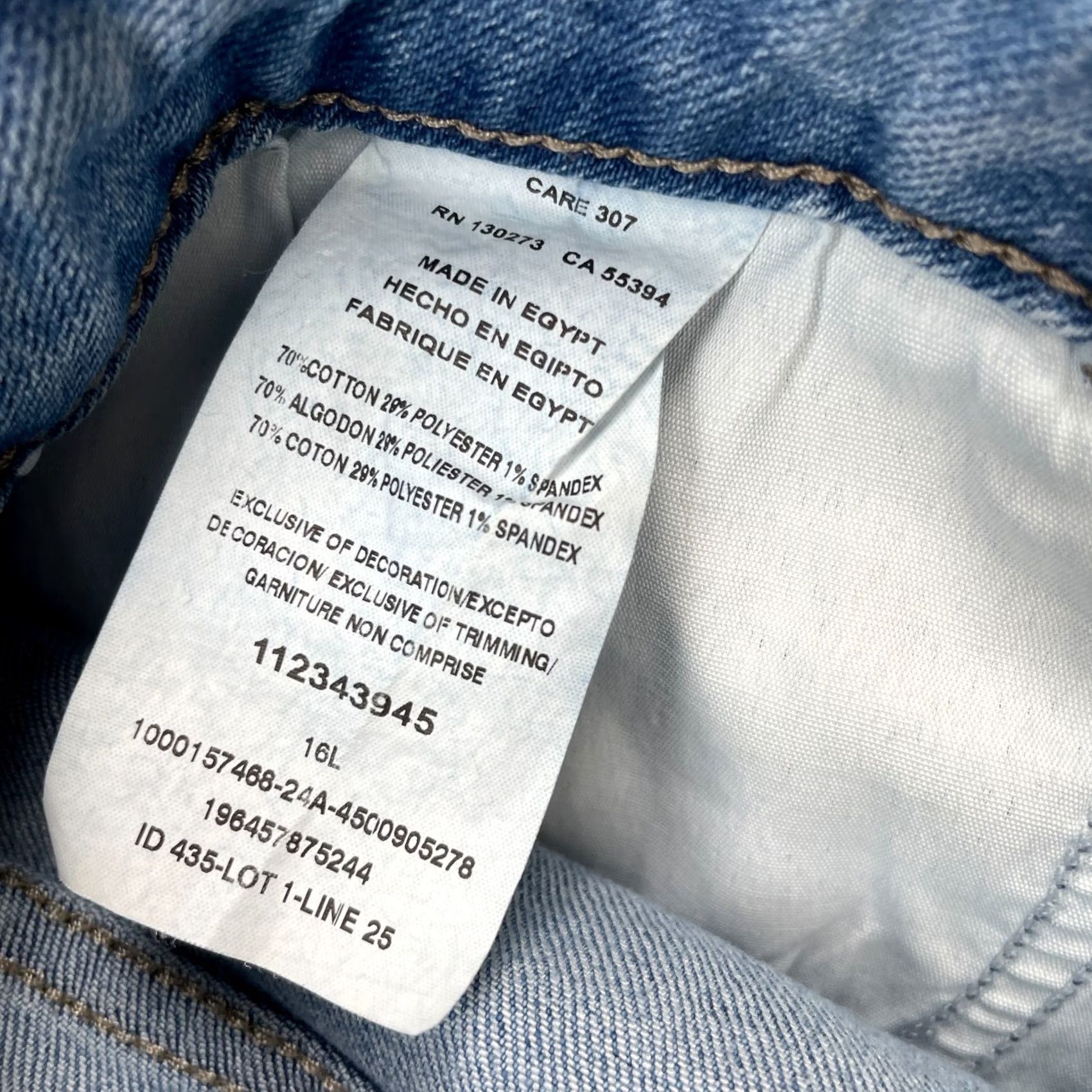 Lee Lee Jeans Womens 16 Long Blue Straight Leg Denim Logo Cotton Stretch Mid Rise Size 38" / US 16 / IT 52 - 3 Thumbnail