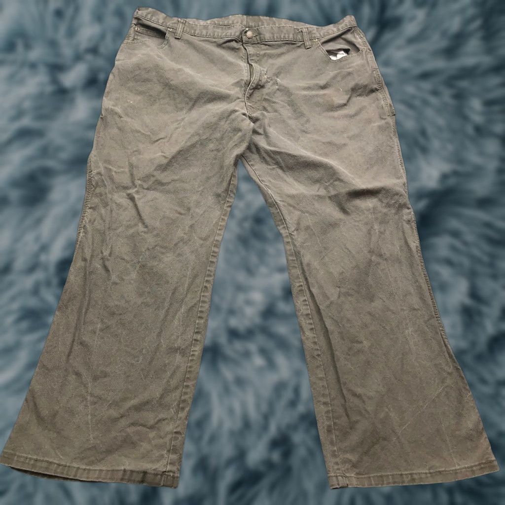 Dickies Dickies Genuine Flex Duck Carpenter Pants Men 44x30 Green Utility Work Pockets Canvas EU1939RMS Size US 44 / EU 60 - 1 Thumbnail