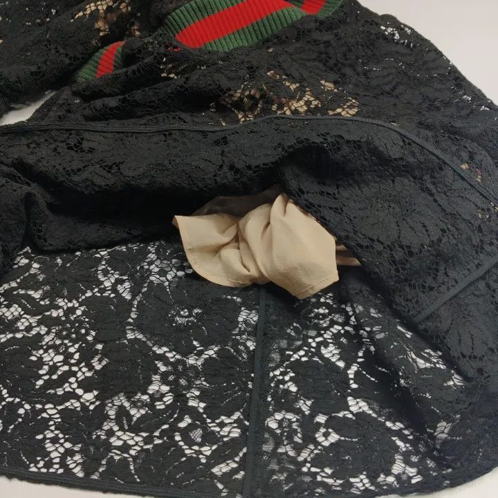 Gucci Gucci Gucci Black Lace Short Sleeve Dress -2506 Size US 38 / EU 54 - 8 Thumbnail