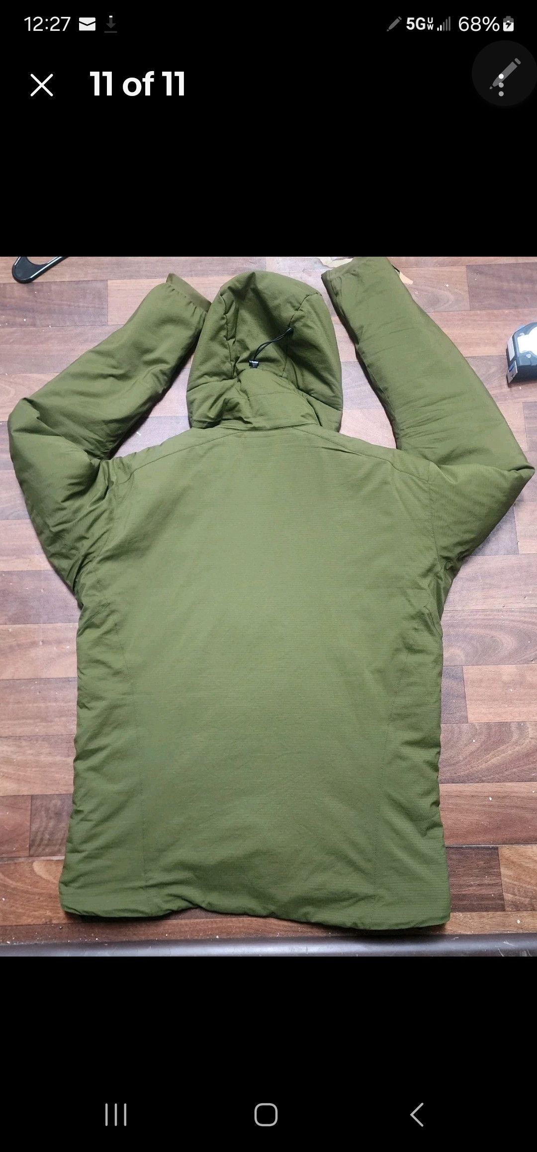 Arc'teryx Atom AR Hoody Olive Green Mens Med Size US M / EU 48-50 / 2 - 9 Thumbnail