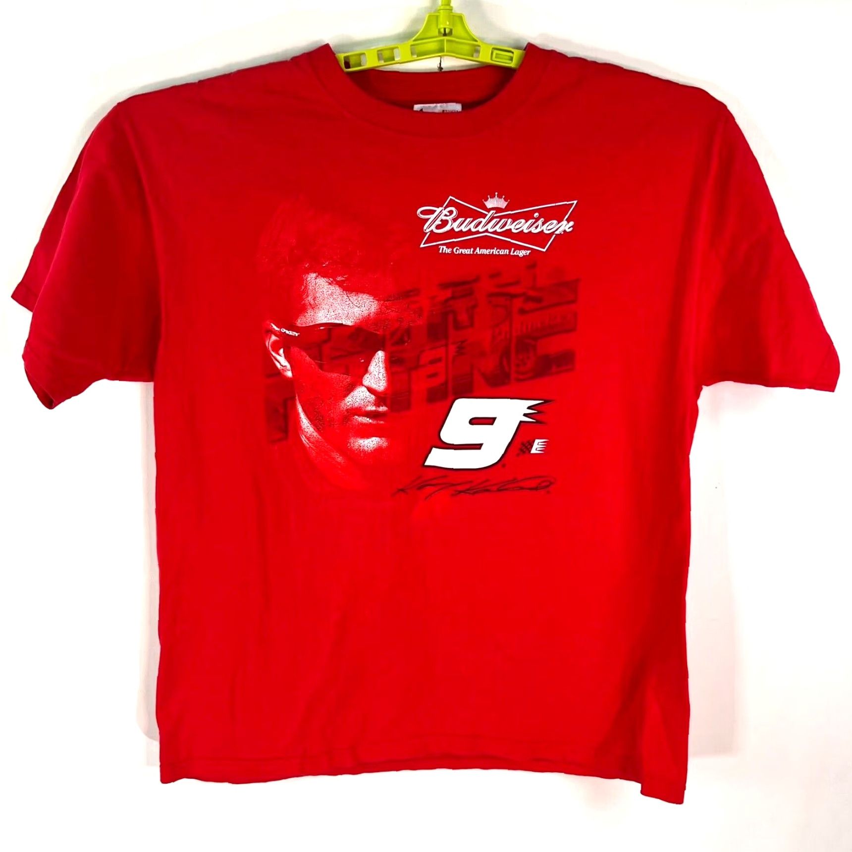 Chase Authentics Kasey Kahne Budweiser #9 NASCAR Shirt Mens XL Red 2 Sided Graphic Chase Authentics Logo NASCAR Shirt Men XL Red 2 Sided Graphic Chase Tag Size US XL / EU 56 / 4 - 2 Thumbnail