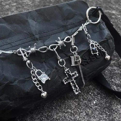 Jewelry Punk Motorcycle Keychain – Pendant Chain, Unisex Size ONE SIZE - 2 Thumbnail