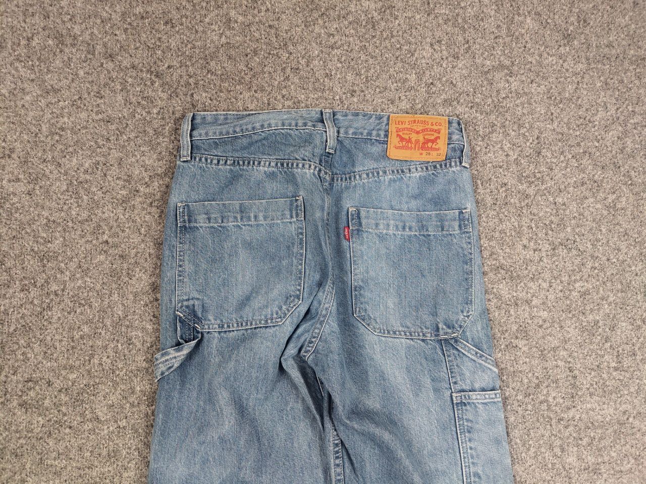 Levi's Levis Tapered Carpenter Antifreze washed denim vintage jeans Size US 29 - 7 Thumbnail