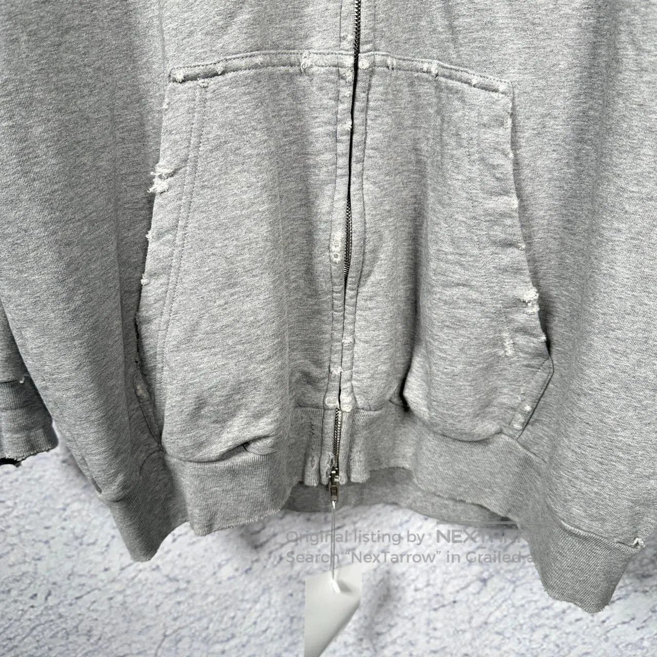 Balenciaga balenciaga gray zip-up hoodie with print. Size US L / EU 52-54 / 3 - 4 Thumbnail