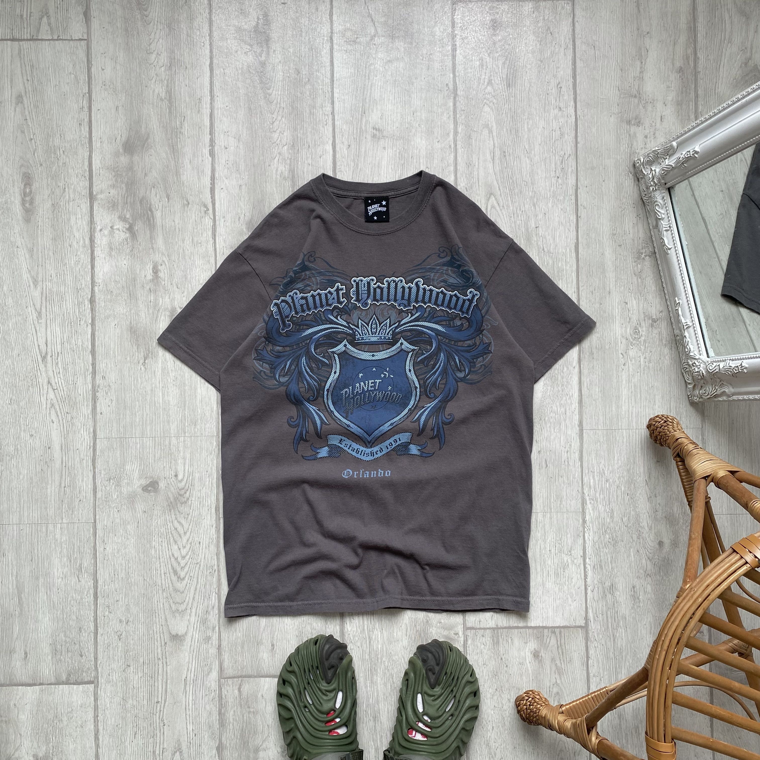 Affliction ⚜️Vintage 98s Affliction style Panet Hollywood Orlando Tee Size US M / EU 48-50 / 2 - 1 Thumbnail