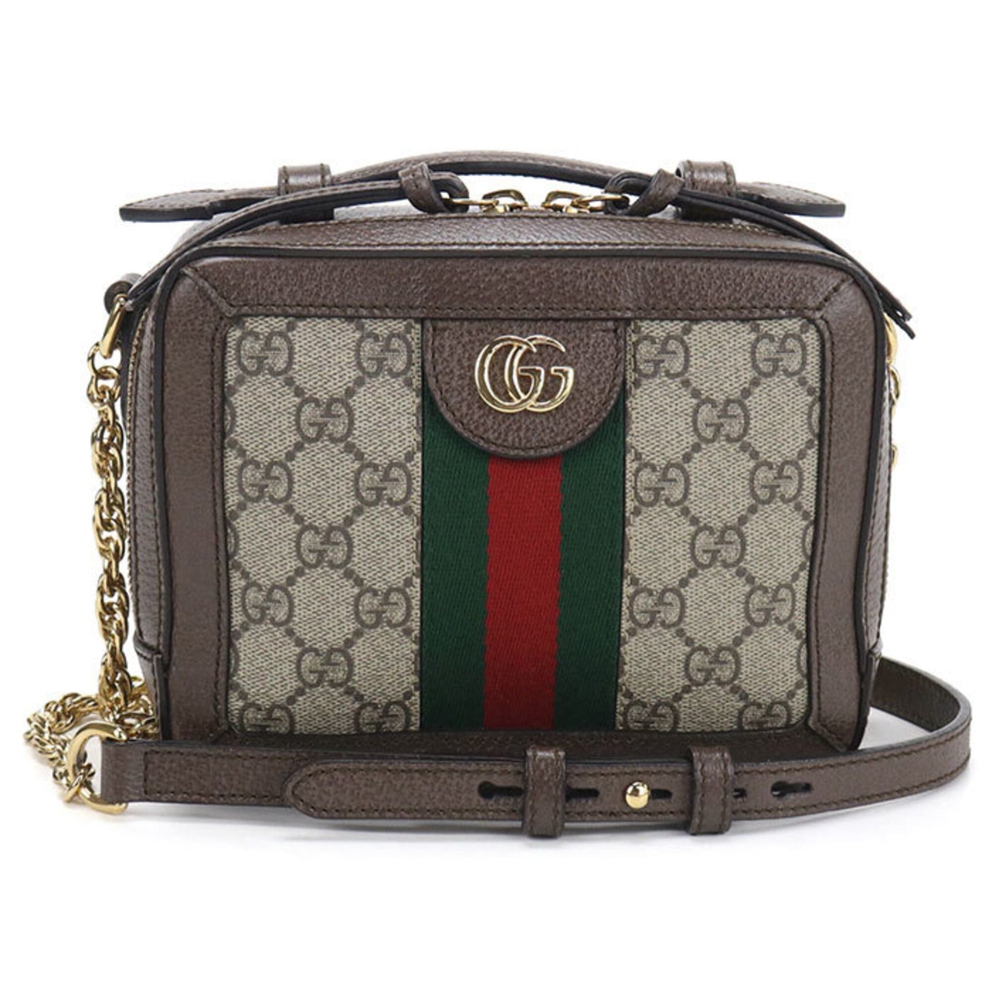 Gucci GUCCI Ophidia Crossbody Shoulder Bag 602576 (Brown) Size ONE SIZE - 1 Thumbnail