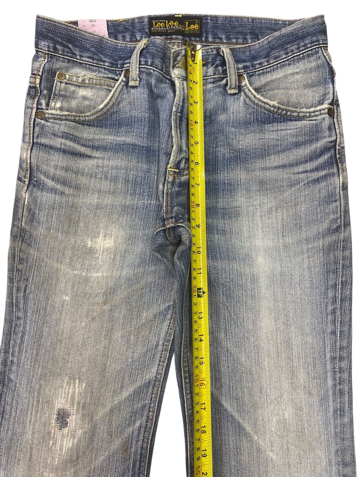Lee Lee Riders Faded Wash Ripped Style Flare Jeans Size US 28 / EU 44 - 6 Thumbnail