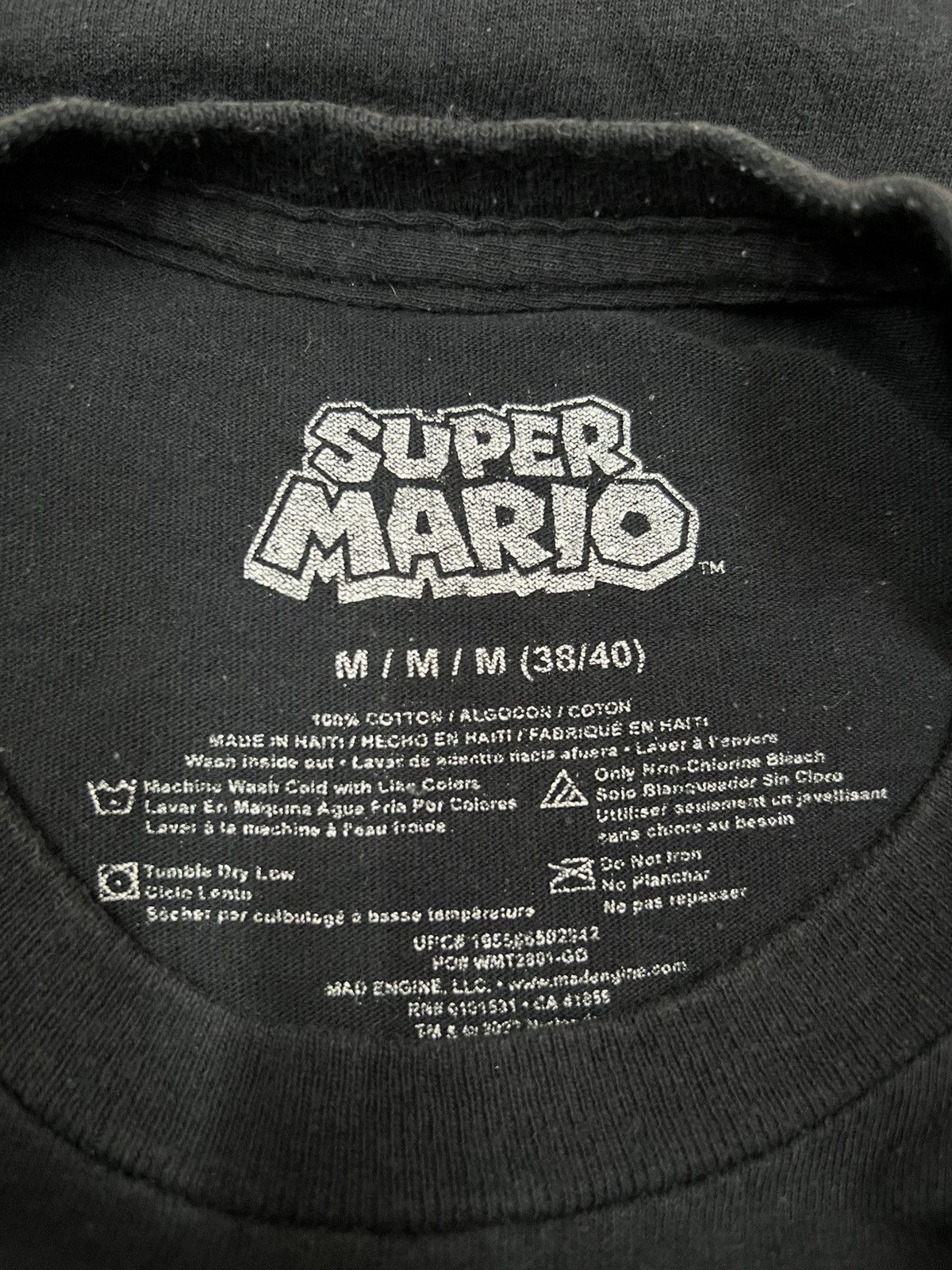 Cartoon Network Super Mario Character Mario Luigi Wario Waluigi T-shirt Size US M / EU 48-50 / 2 - 4 Thumbnail