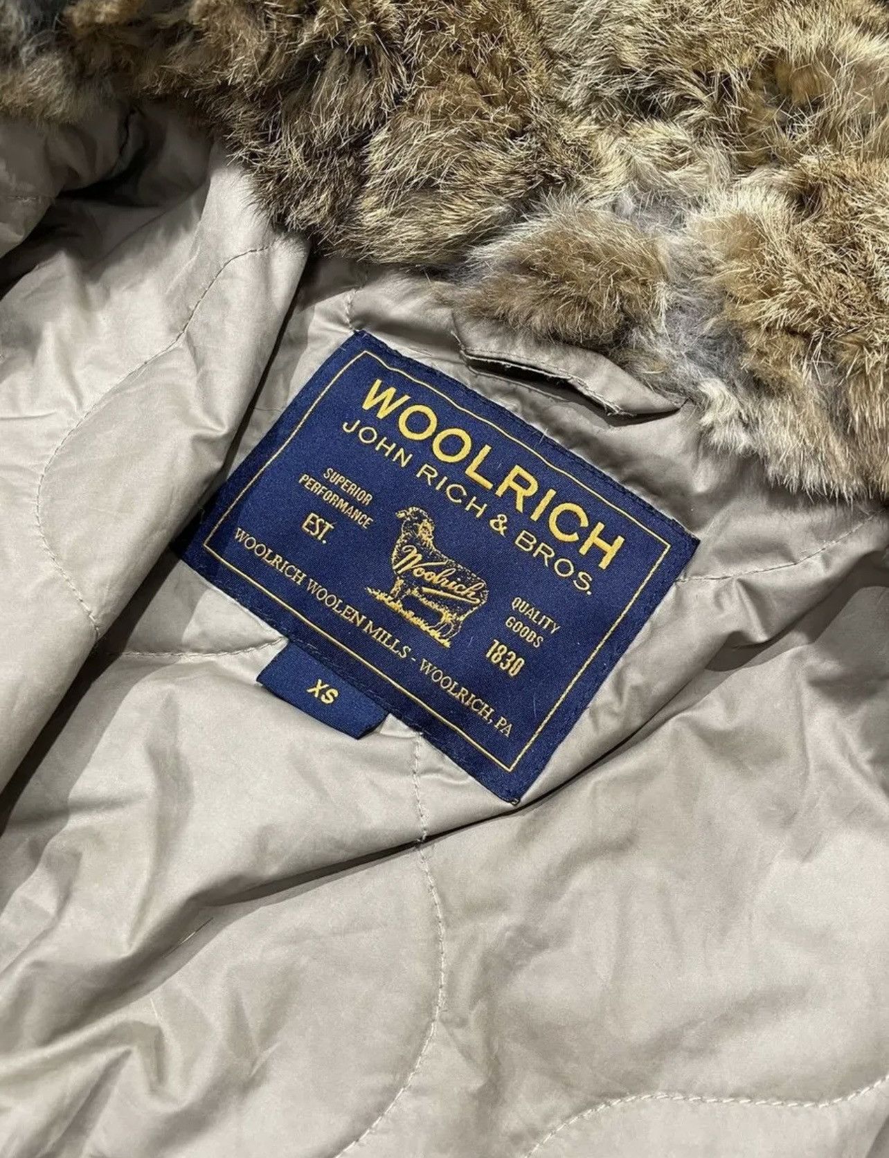 Vintage Woolrich John Rich Parka Cotton Jacket XS