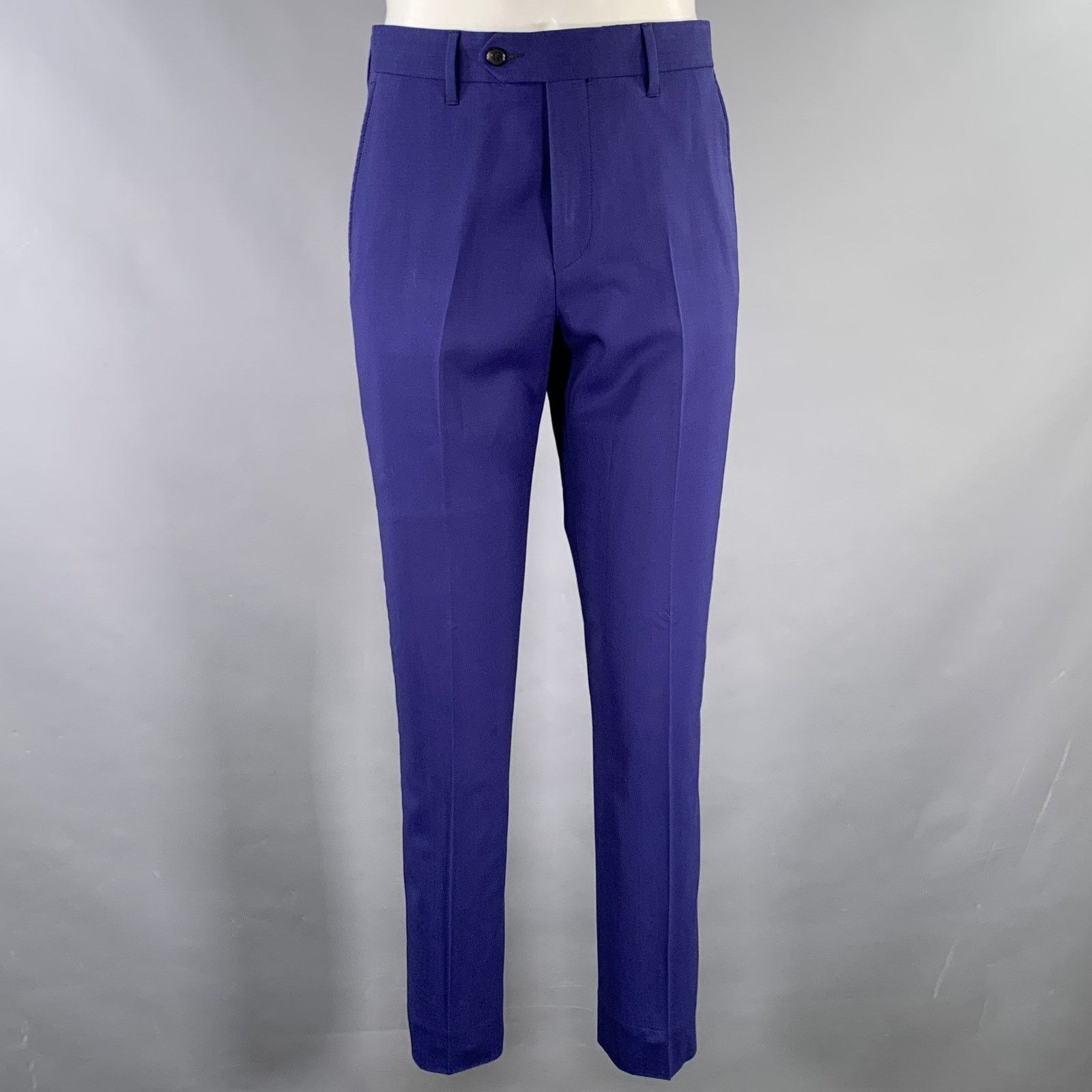 Acne Studios ACNE STUDIOS Size 36 Blue Wool Blend Notch Lapel Suit Size 36R - 4 Thumbnail