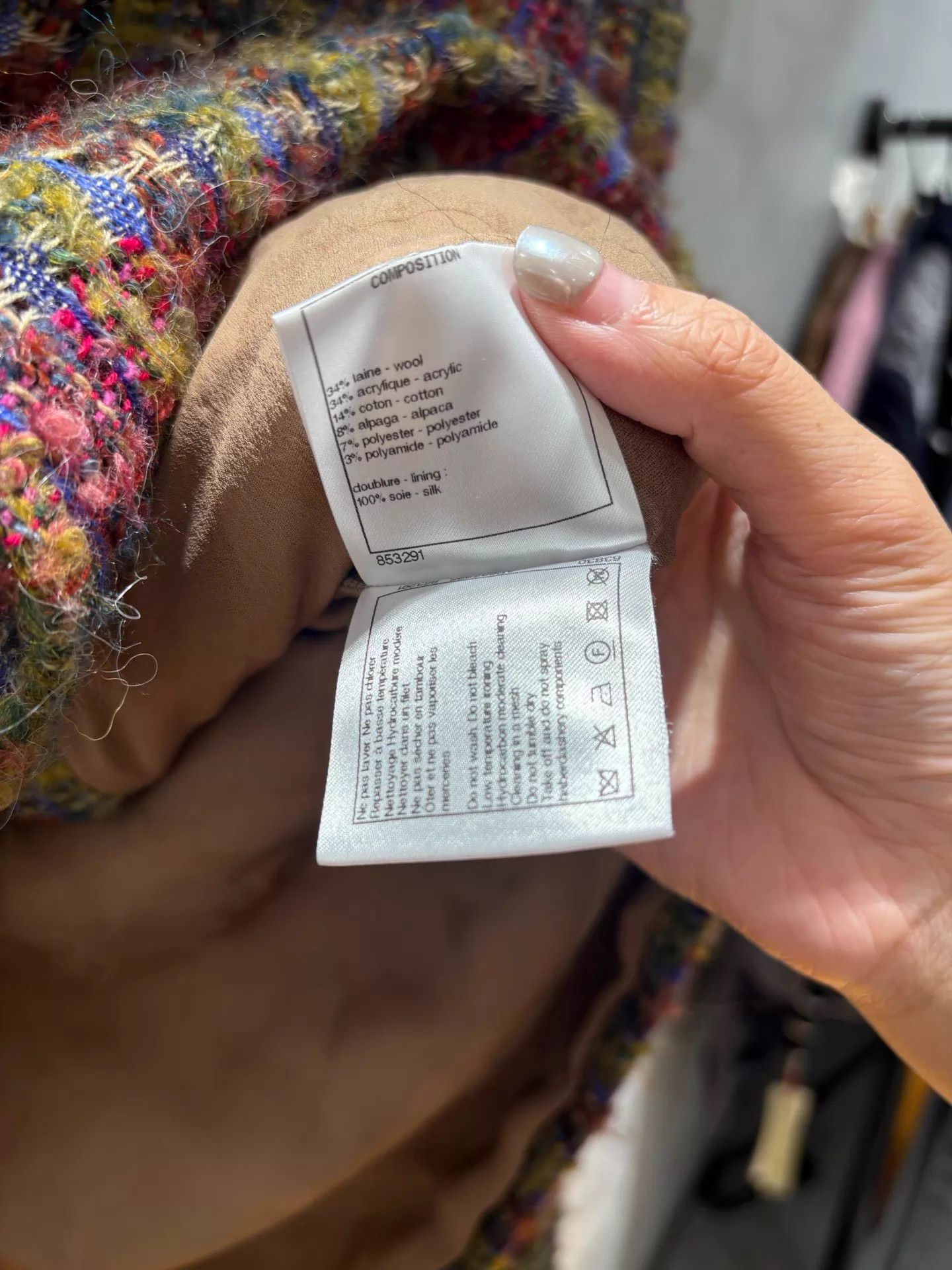 Chanel Chanel 22K Color Check Tweed Jacket 36 Size XS / US 0-2 / IT 36-38 - 4 Thumbnail