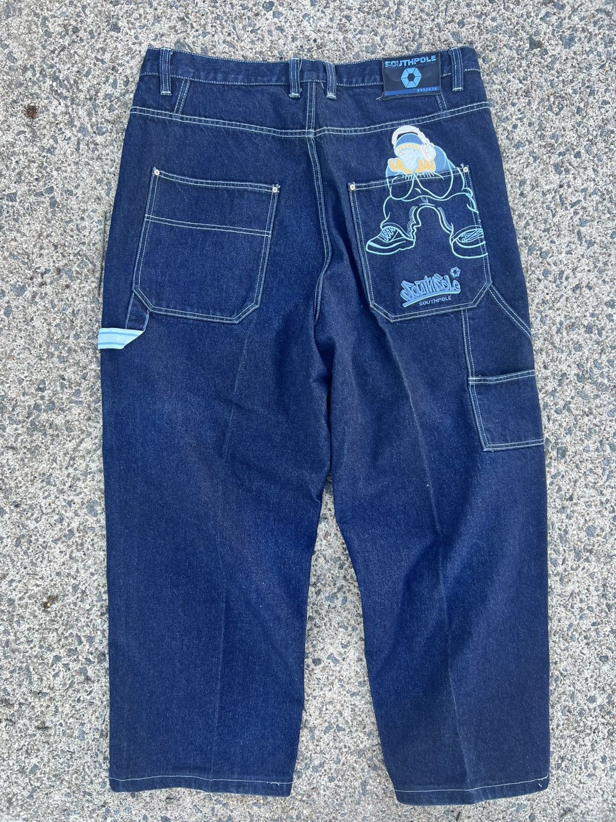 Southpole Southpole Vintage Straight Denim Jeans Embroidered Hip Hop Size US 42 / EU 58 - 1 Thumbnail