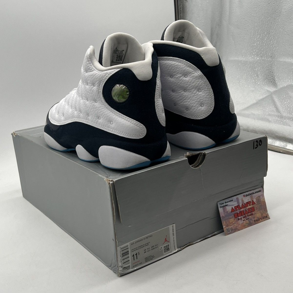 Jordan Brand Air Jordan 13 obsidian Size US 11.5 / EU 44-45 - 4 Thumbnail