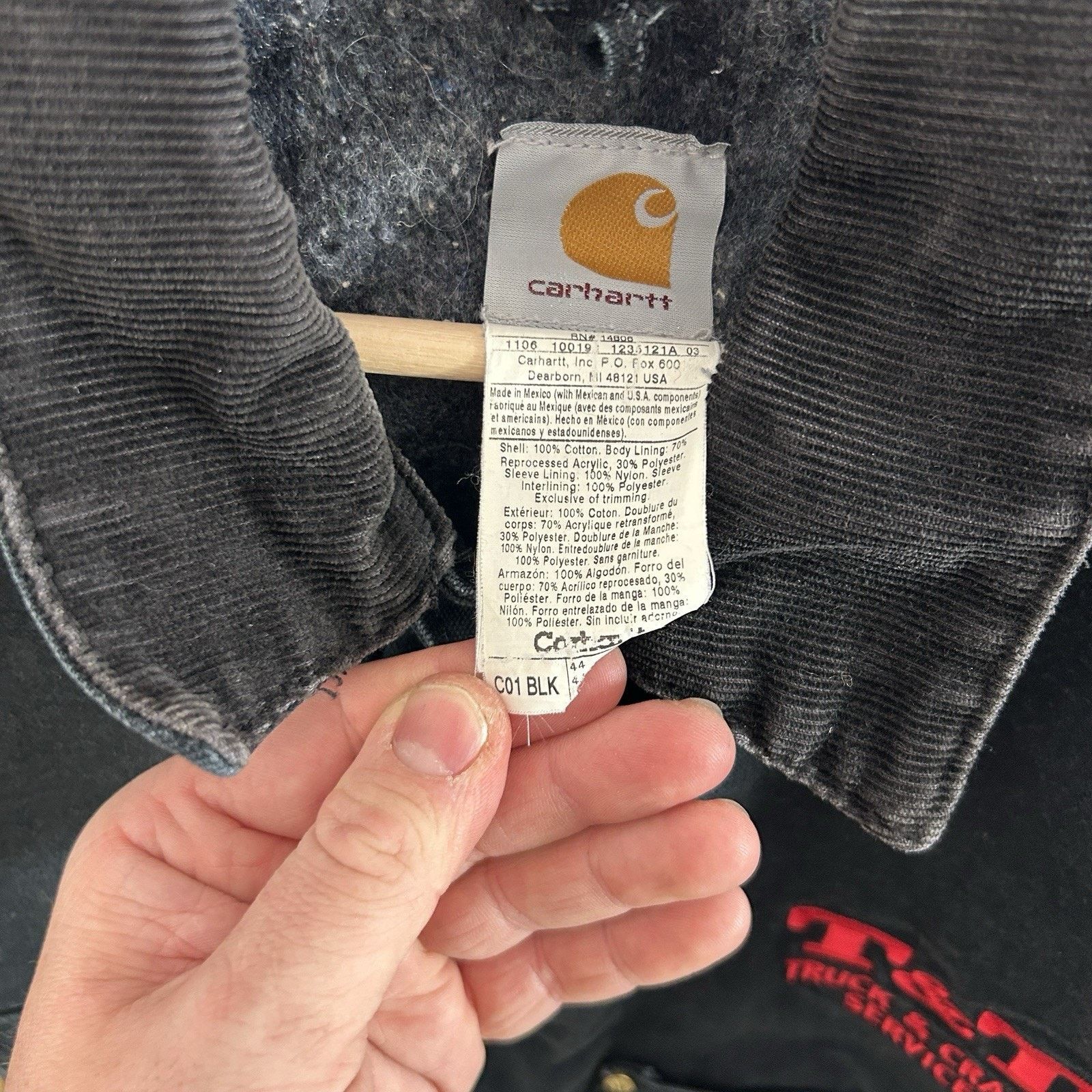 Carhartt Vintage Carhartt Blanket-Lined Chore Coat “Black” C01 BLK Size US XL / EU 56 / 4 - 11 Thumbnail
