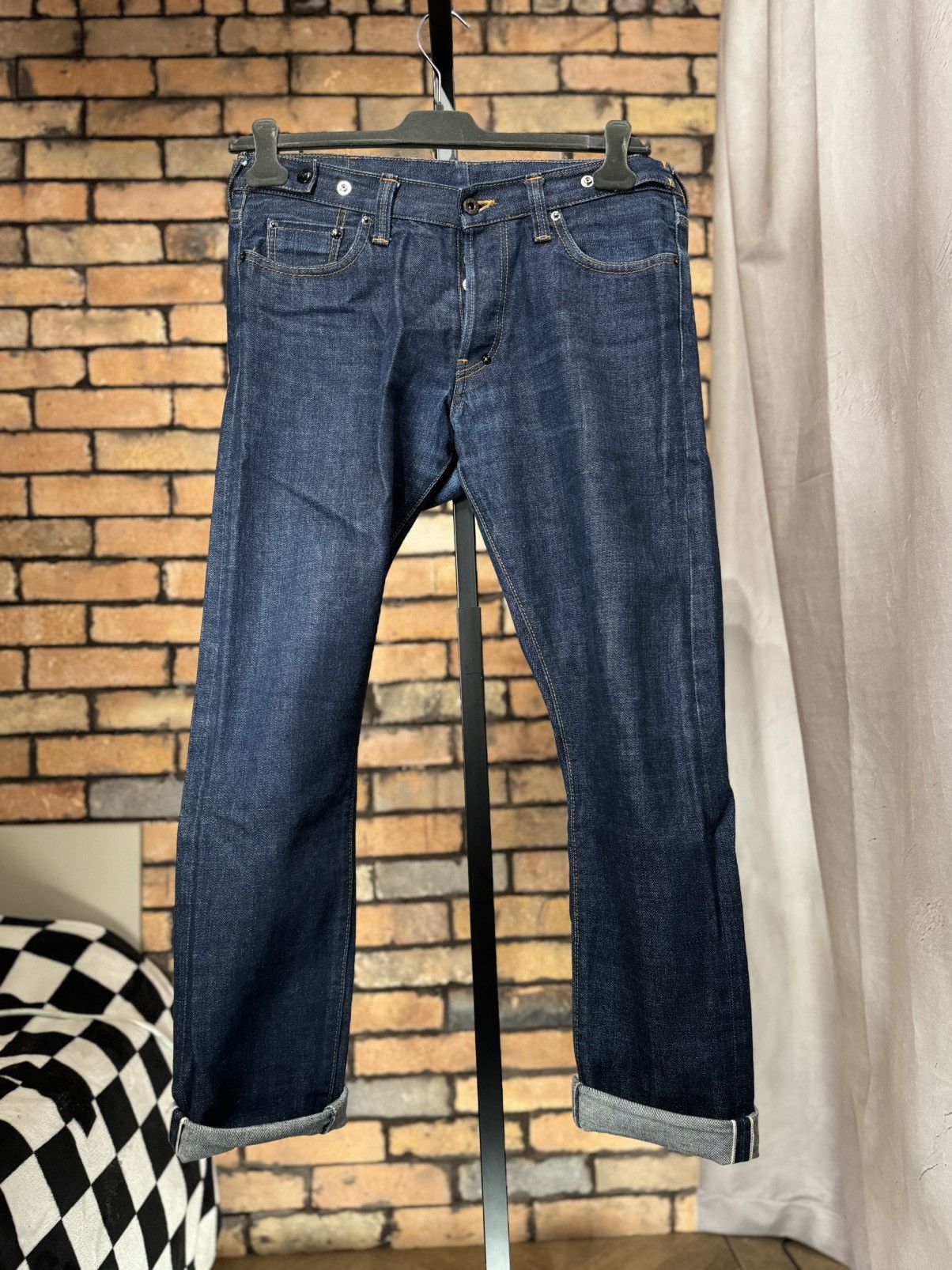 Prps $476 RED SELVEDGE OG JAPAN MEDIUM WASH JEANS DENIM RELAX FIT Size US 32 / EU 48 - 1 Thumbnail