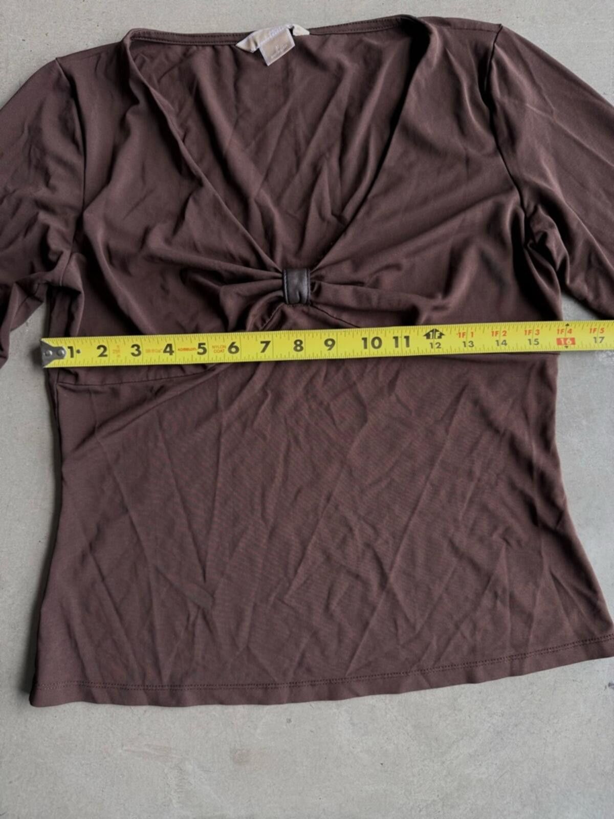 Michael Kors Michael Kors / Knot Front Top / Brown Size M / US 6-8 / IT 42-44 - 2 Thumbnail