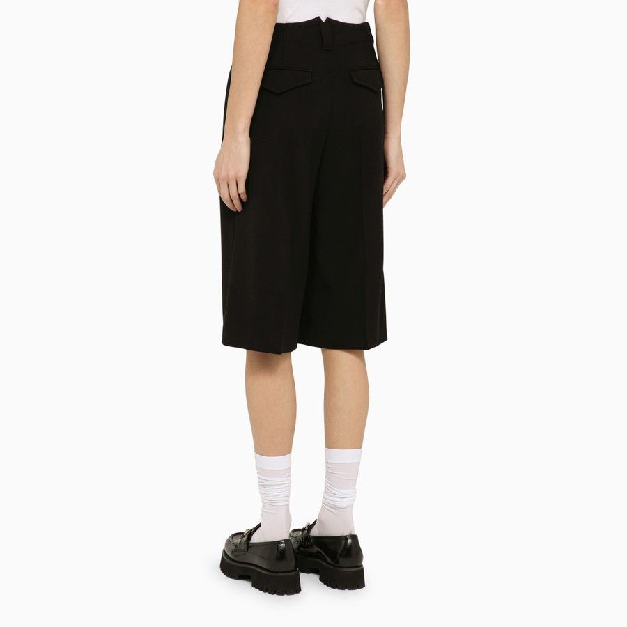 AMI o1d2blof0724 Wool Shorts in Black Size 26" / US 2 / IT 38 - 4 Thumbnail