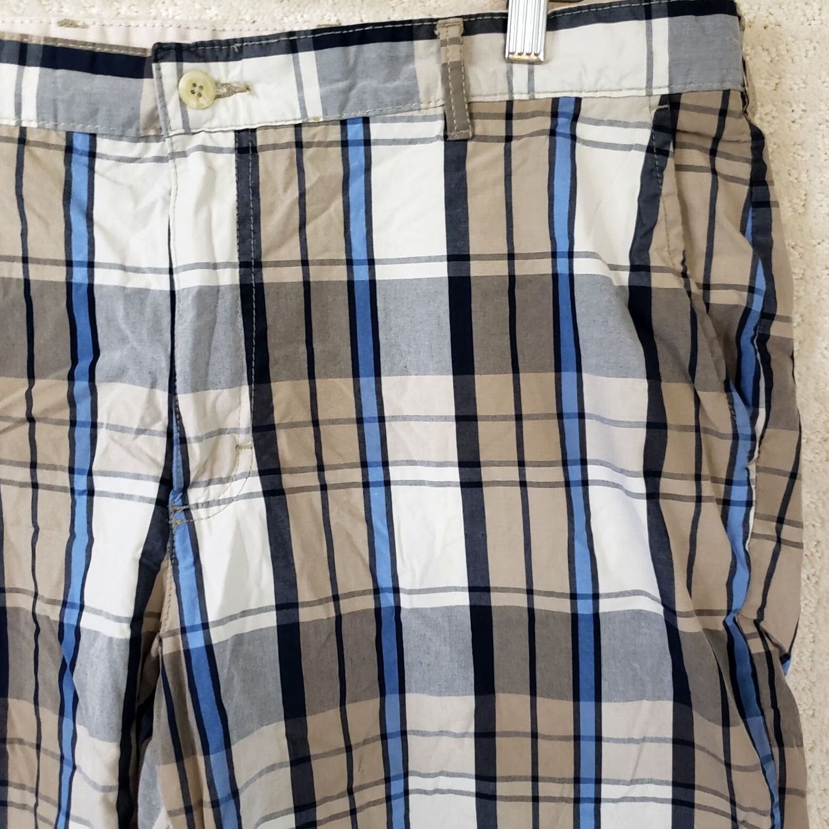 Bills Khakis Bills Khakis Men's 38 Khaki Navy Black & White Plaid Cotton Shorts Size US 38 / EU 54 - 4 Thumbnail