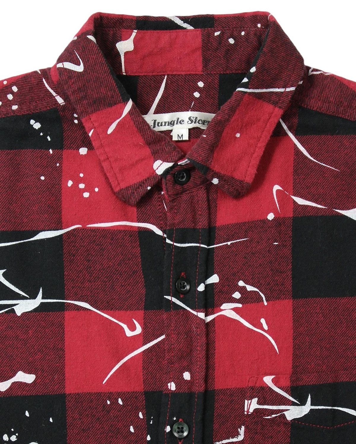 Japanese Brand 2000S JUNGLE STORM PAINTED LONG FLANNEL Size US M / EU 48-50 / 2 - 2 Thumbnail