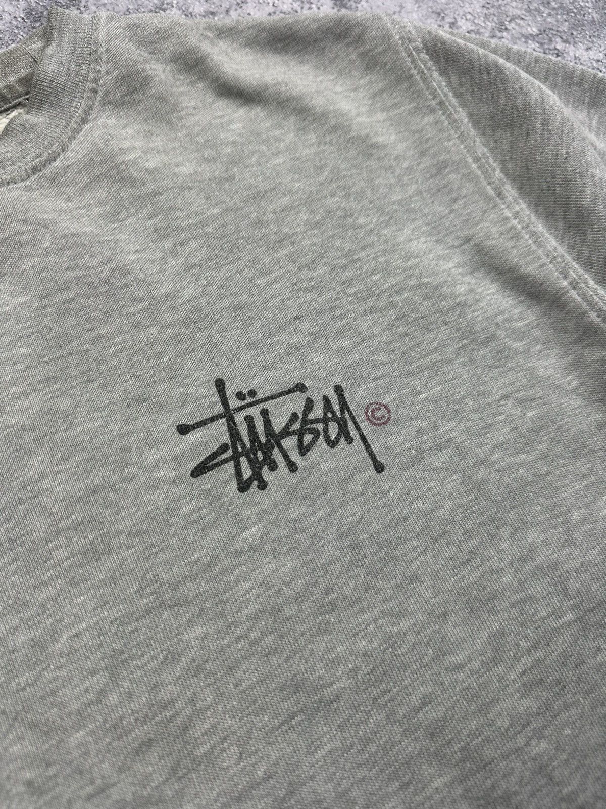Stussy Vintage Stussy Sweatshirt Big Logo Rare Y2K Grey Pullover Size US M / EU 48-50 / 2 - 4 Thumbnail