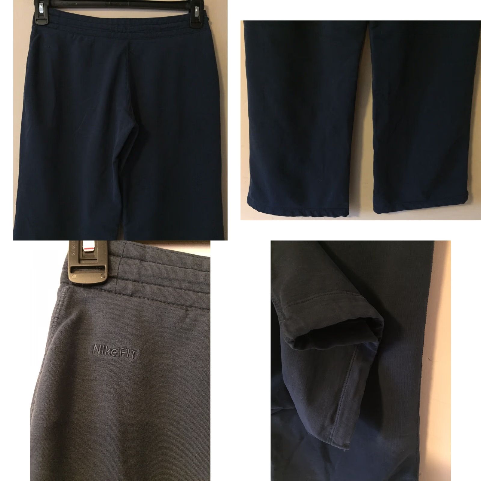 Nike NIKE Fit Dry Black Yoga Pants XS 30-33 Inseam 27.5 Drawstring Mid-rise Women's Yoga Pants Size 26" / US 2 / IT 38 - 8 Thumbnail