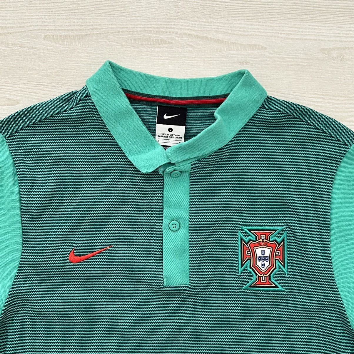 Nike Nike Portugal Polo Shirt x Sportwear x F.P.F x Vintage Size US L / EU 52-54 / 3 - 3 Thumbnail
