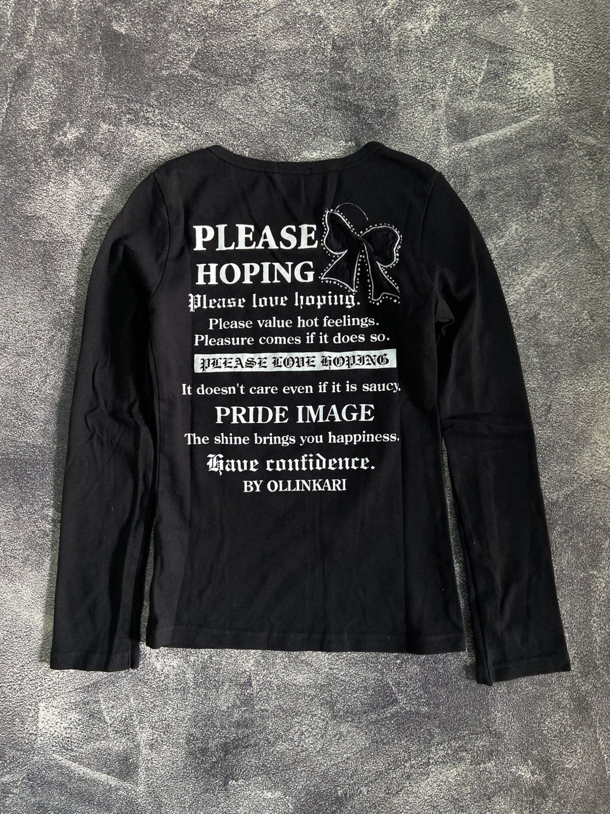 If Six Was Nine × Japanese Brand × Le Grande Bleu (L.G.B.) Ollinkari Pride Please Value Poem Longsleeve Size S / US 4 / IT 40 - 5 Thumbnail